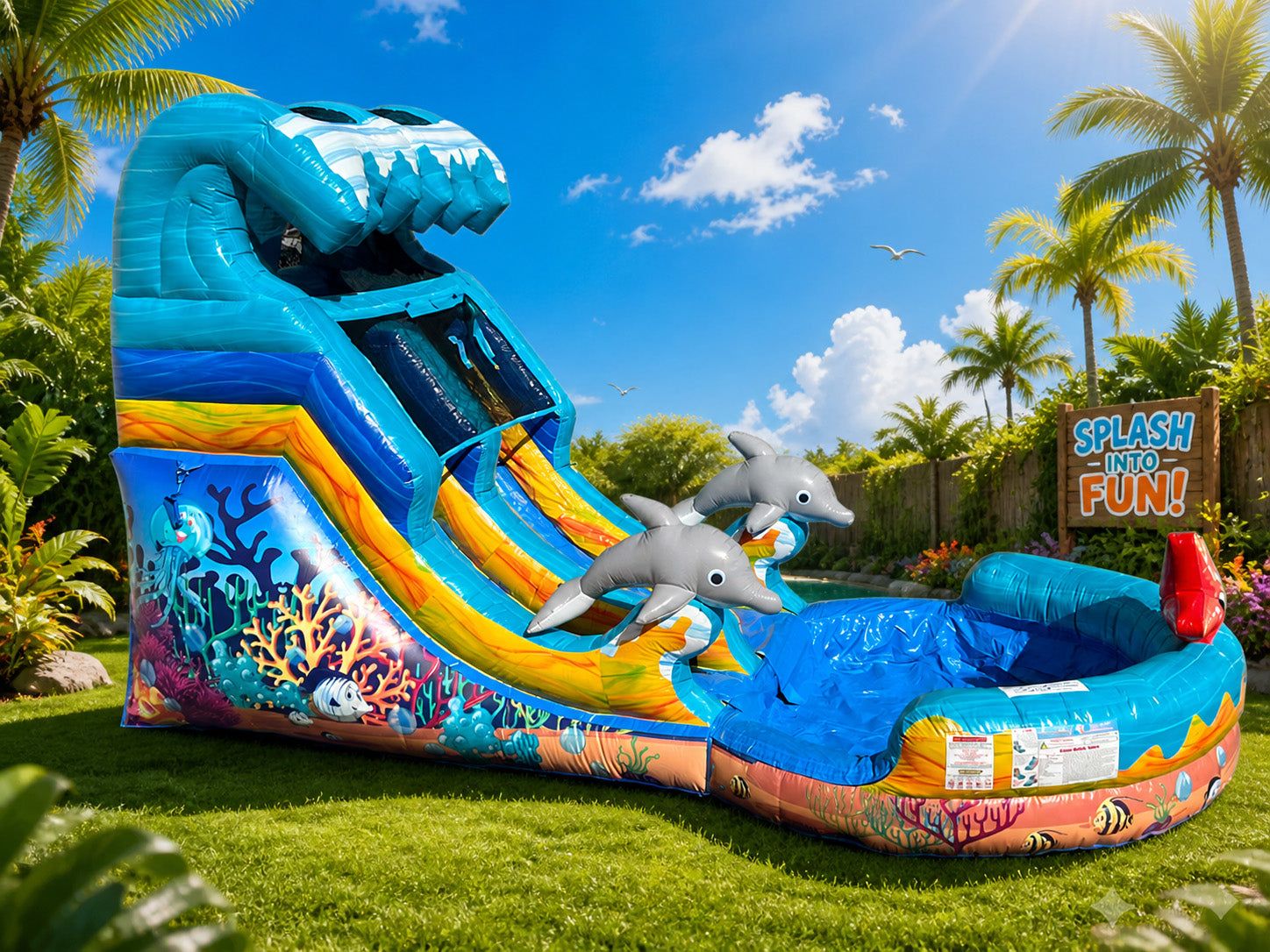 12FT Sea World Water Slide.