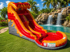 14 FT Light-Commercial Volcano Water Slide