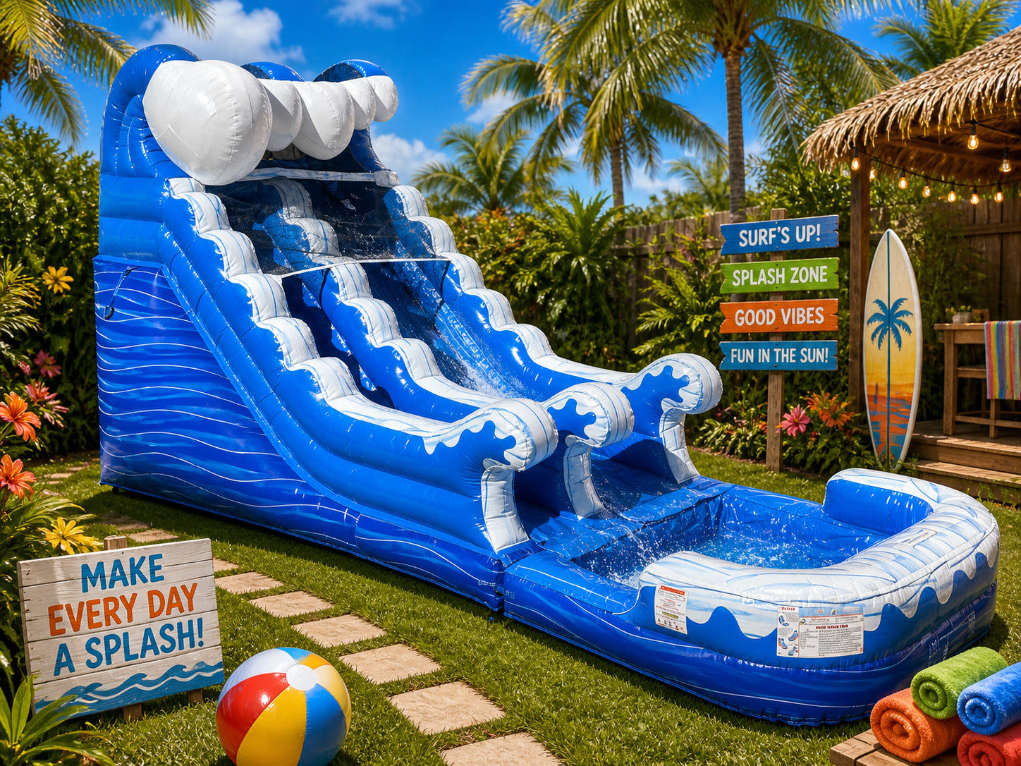 14 FT Ocean Wet-Dry Slide Secondary image