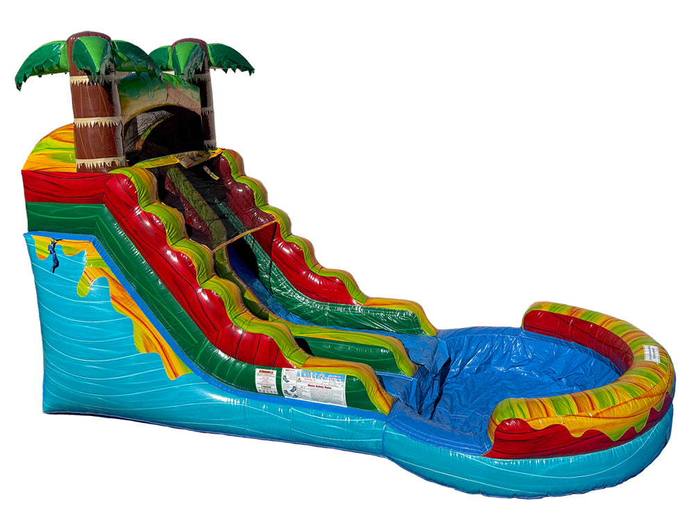 14 FT Tropical Paradise Water Slide. Main image