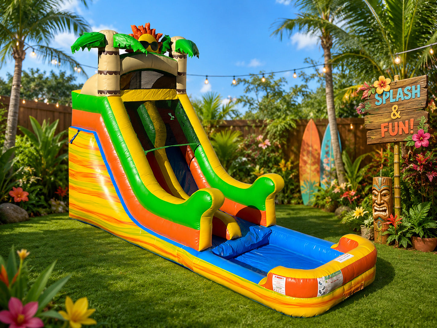 16 FT Light-Commercial Sunrise Water Slide Secondary image