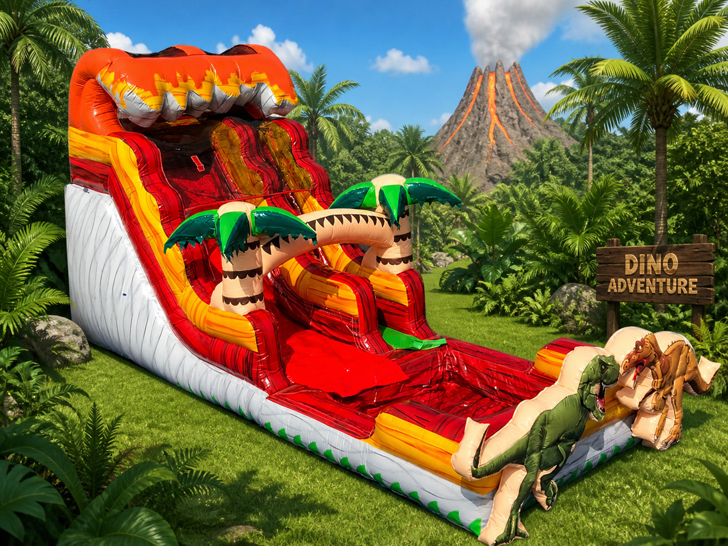 16 FT Jurassic Water Slide Secondary image