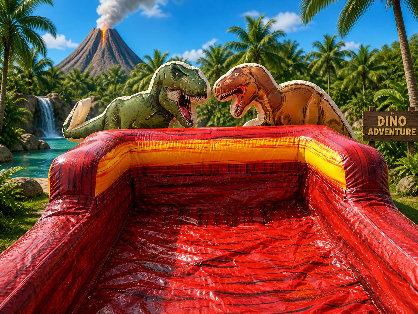 16 FT Jurassic Water Slide.