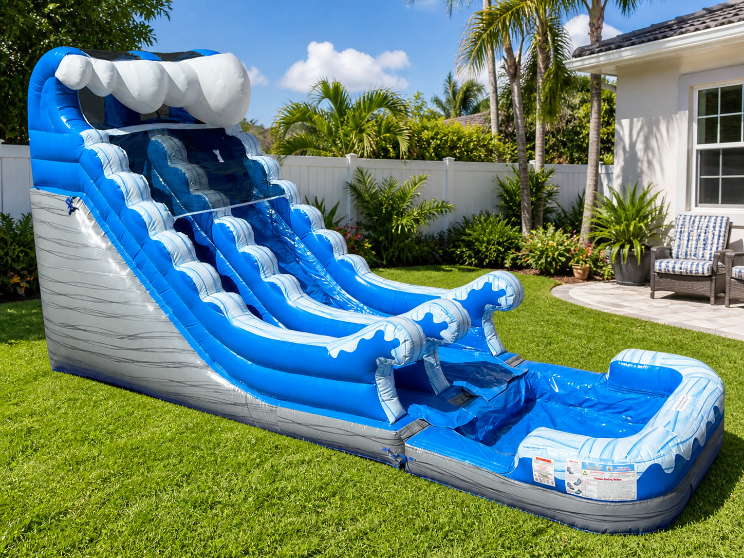 16 FT Ocean Wave Water Slide.