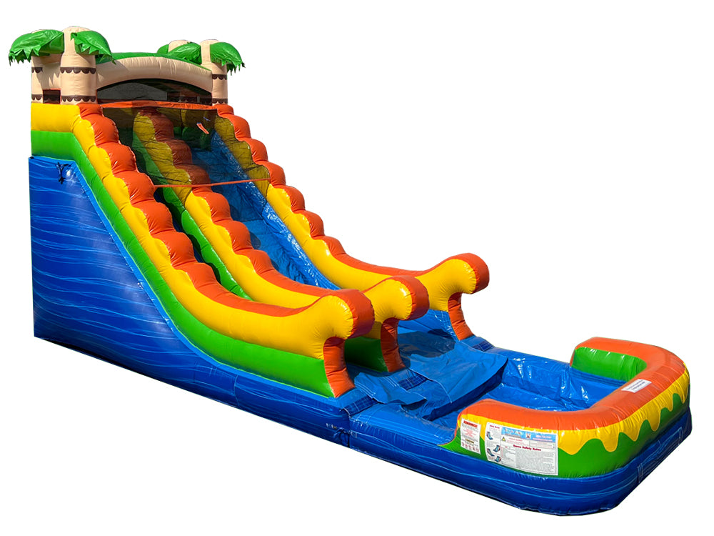 16 FT Tropical Wet and Dry Water Slide. Main image