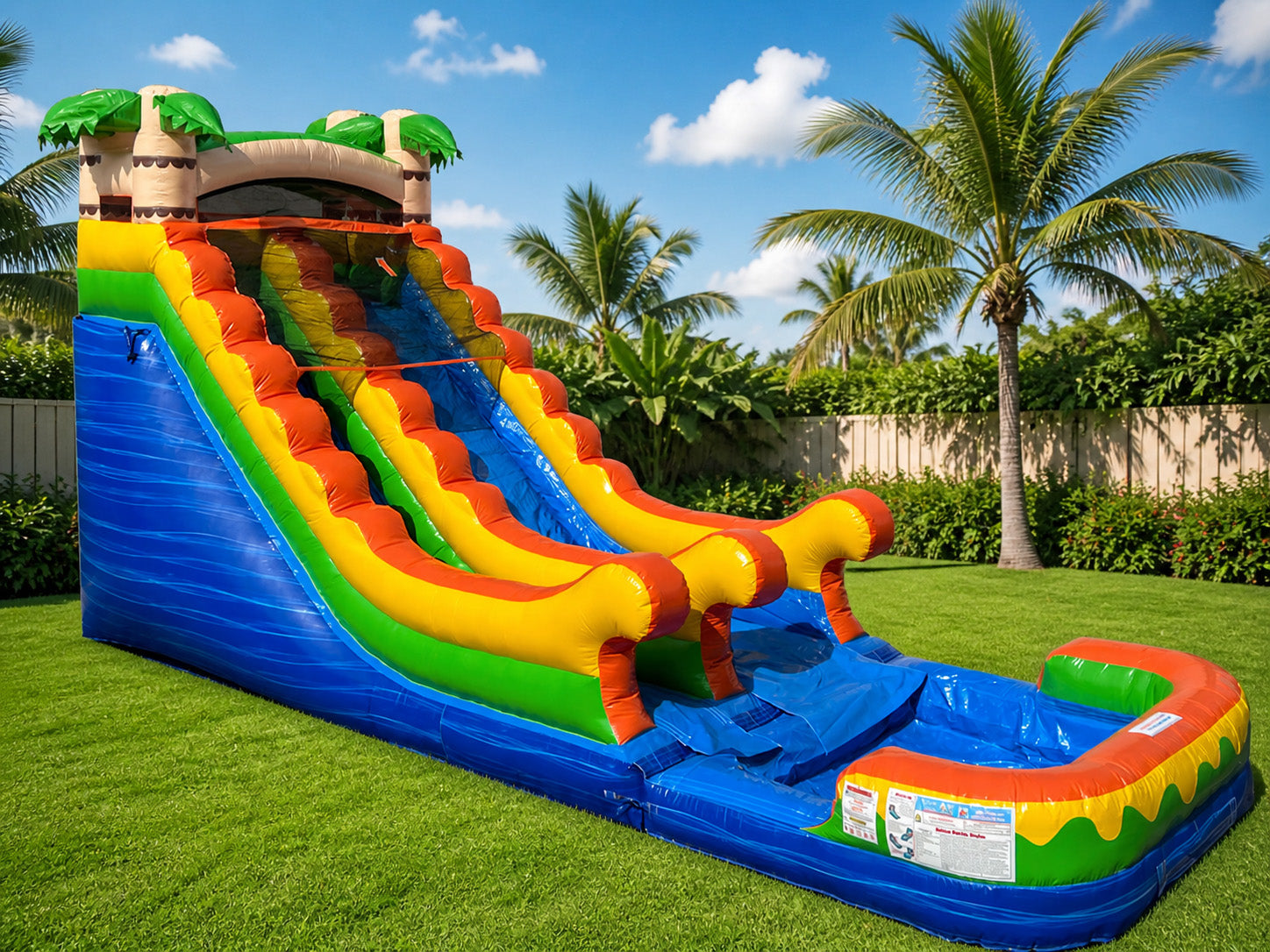 16 FT Tropical Wet and Dry Water Slide Secondary image