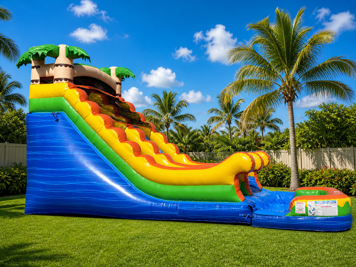 16 FT Tropical Wet and Dry Water Slide.