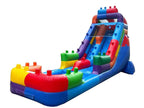 18 FT Light-Commercial Brick Blaster Water Slide