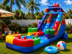 18 FT Light-Commercial Brick Blaster Water Slide