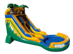 18 FT Light-Commercial Palm Paradise Water Slide