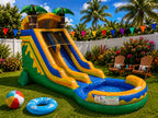 18 FT Light-Commercial Palm Paradise Water Slide