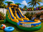18 FT Light-Commercial Palm Paradise Water Slide
