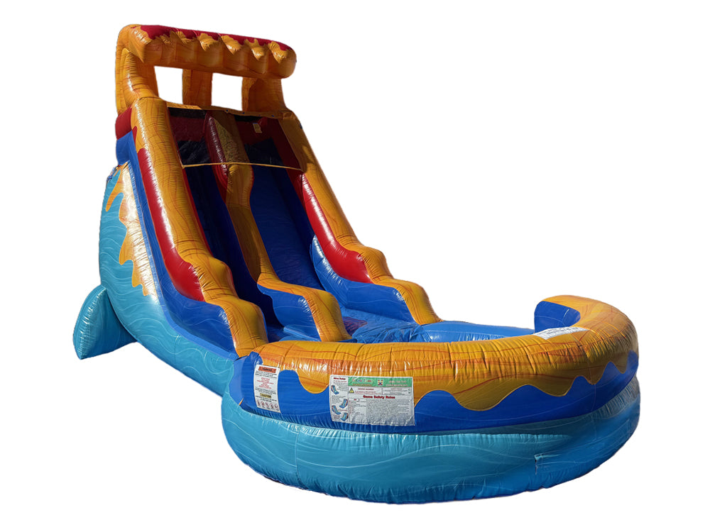 18 FT Light-Commercial Waves of Fun Water Slide