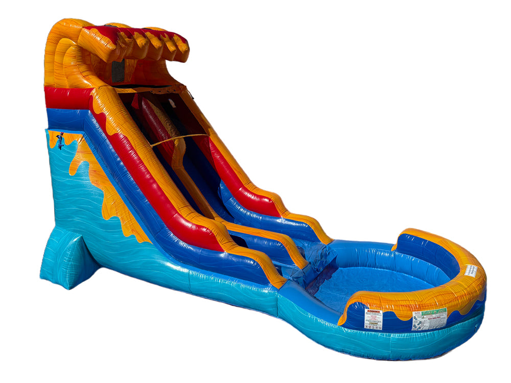 18 FT Light-Commercial Waves of Fun Water Slide Main image