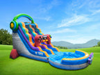 18 FT Game Zone Wet and Dry Water Slide