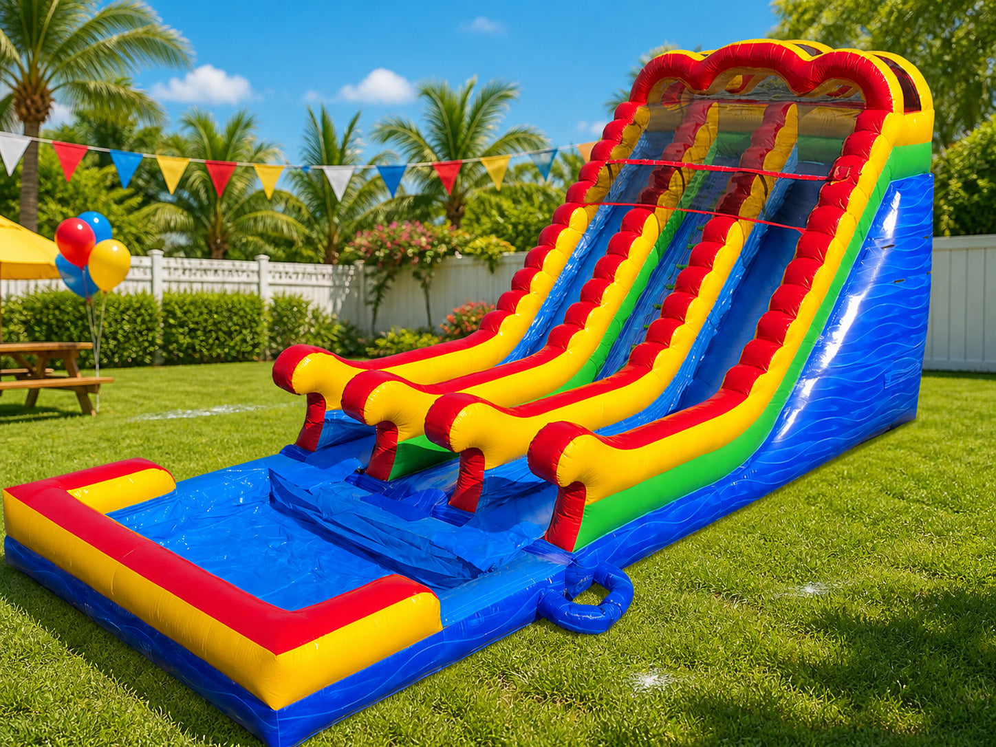 18 FT 2 Lane Unisex Wet-Dry Slide Secondary image