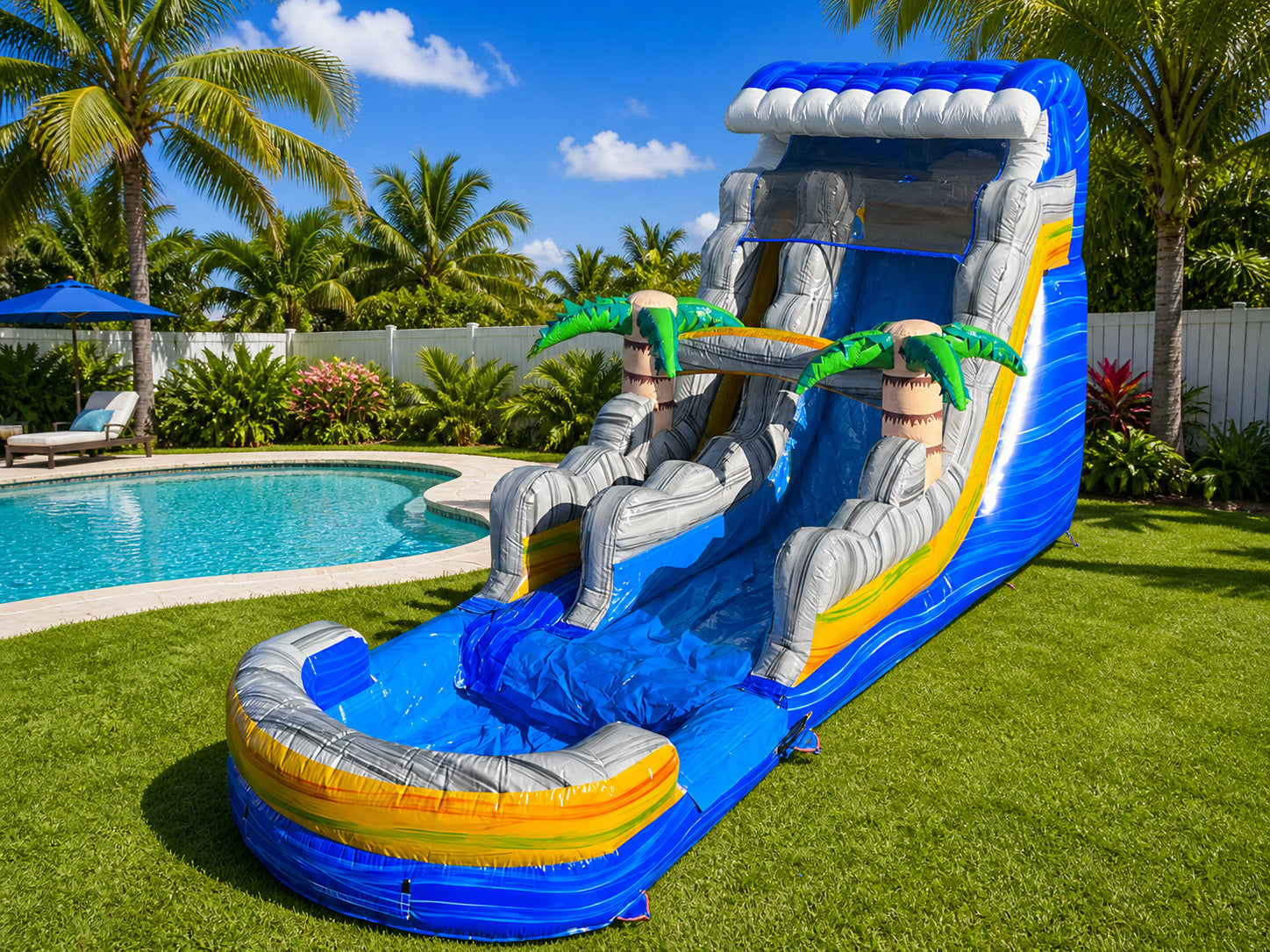 18 FT Caribbean Blast Water Slide Secondary image