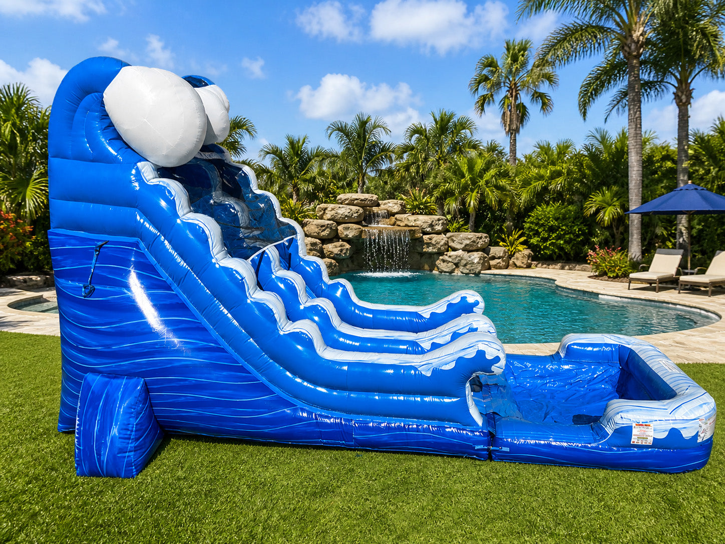 18 FT Ocean Wet-Dry Slide.