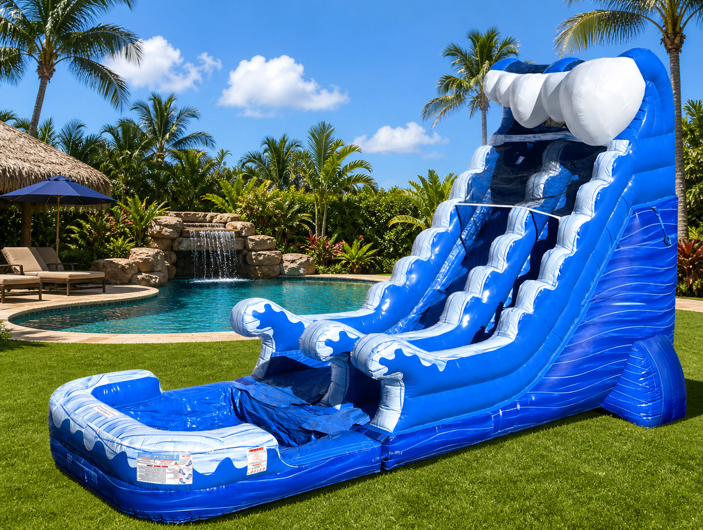 18 FT Ocean Wet-Dry Slide.