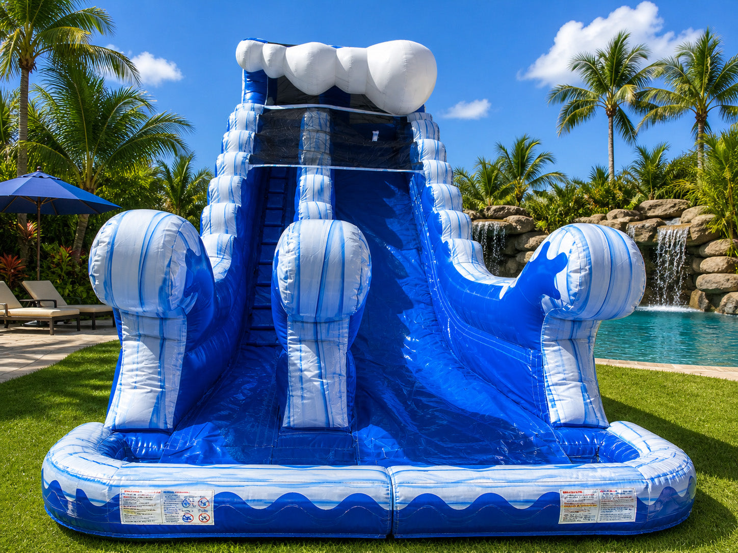 18 FT Ocean Wet-Dry Slide.