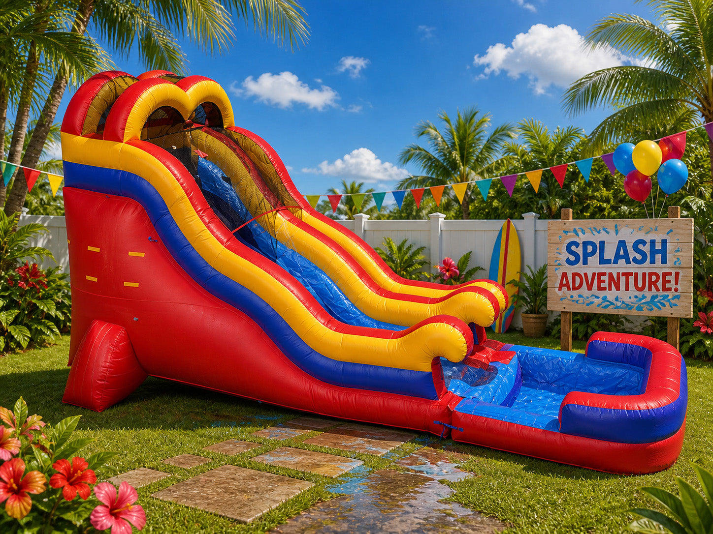 18 FT Unisex Wet-Dry Slide.