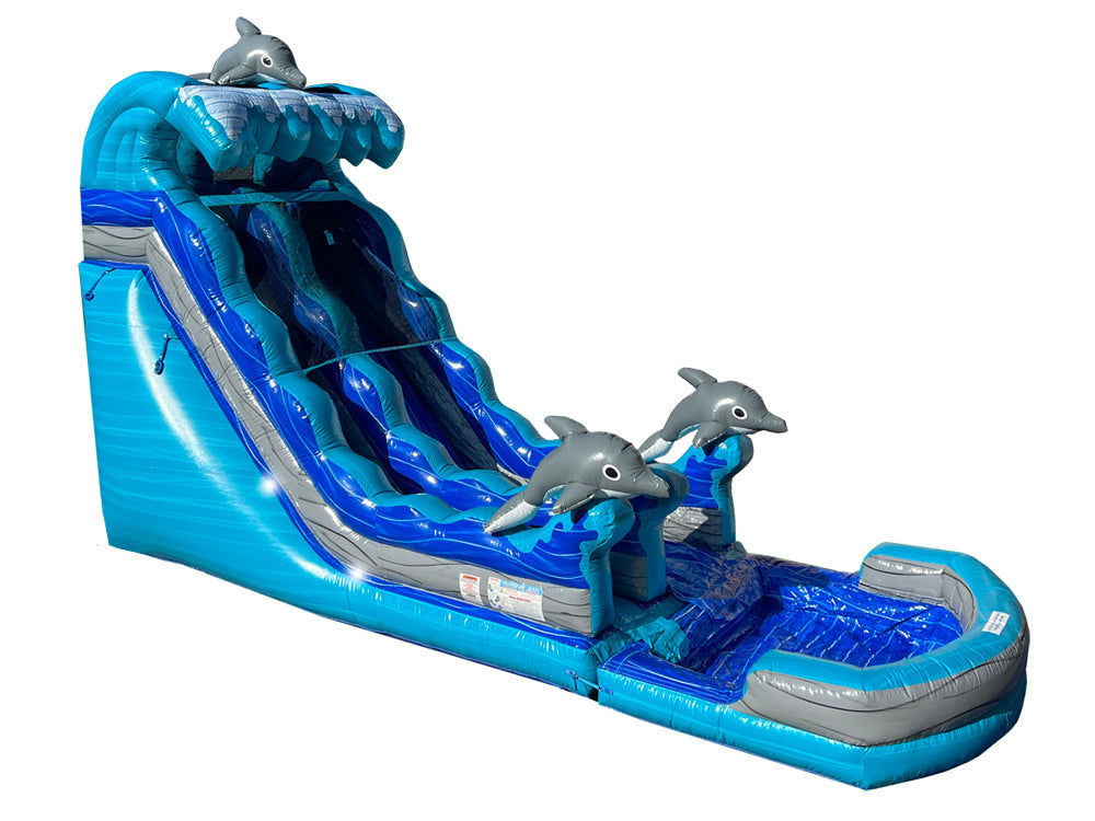 19 FT Dolphins Wave Water Slide.