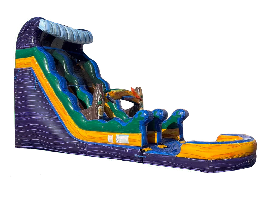 19 FT Hawaiian Water Slide. Main image