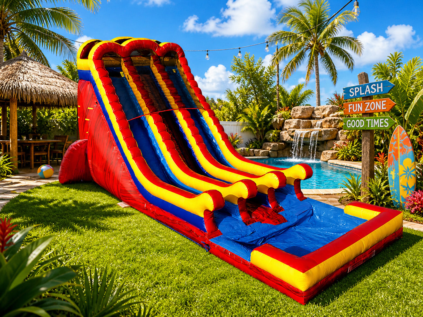 22 FT 2 Lane Unisex Wet-Dry Slide Secondary image