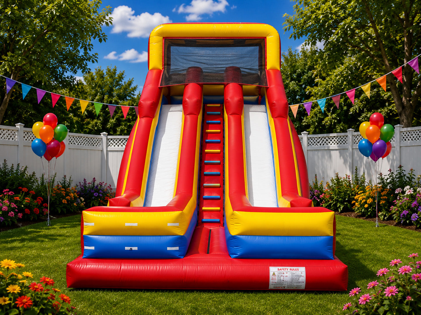 24FT Double Lane Slide