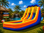 24 FT 2 Lane Curve Wet-Dry Slide.