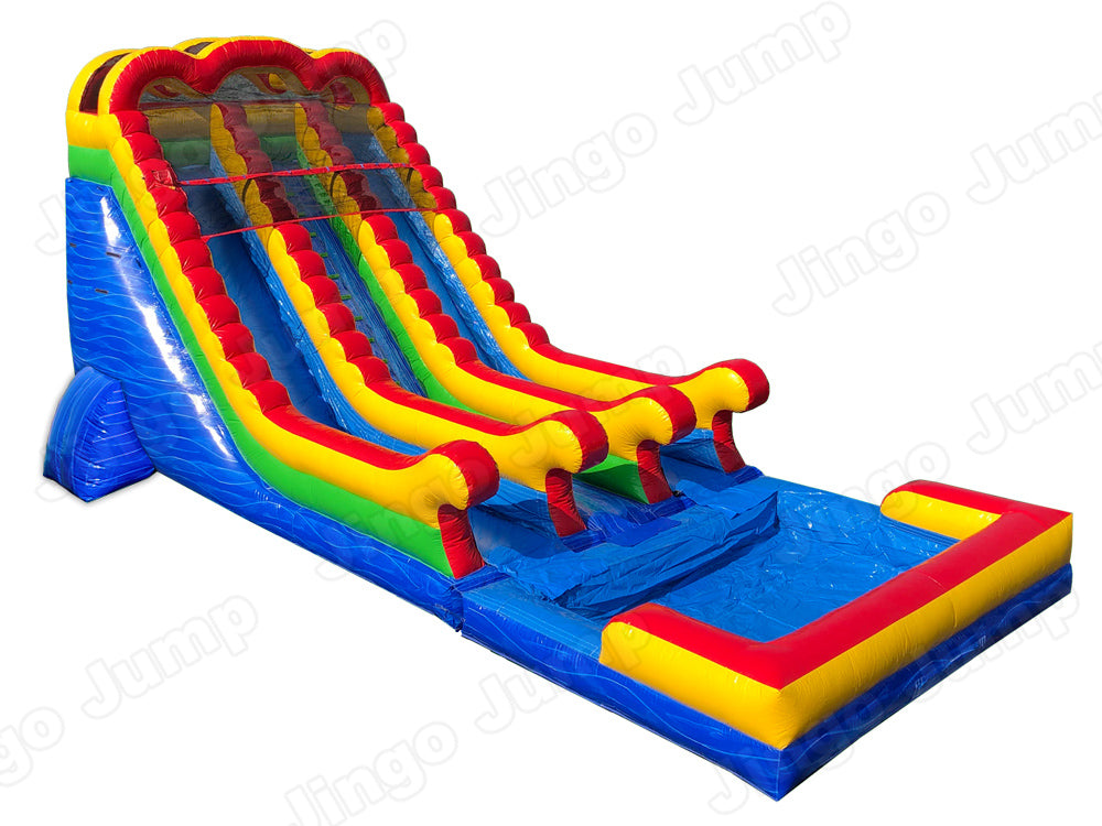 18 FT 2 Lane Unisex Wet-Dry Slide Main image