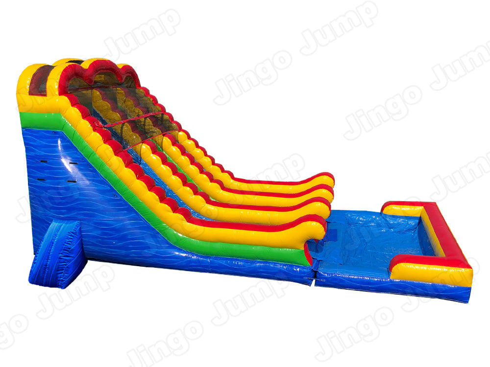 18 FT 2 Lane Unisex Wet-Dry Slide