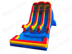 18 FT 2 Lane Unisex Wet-Dry Slide