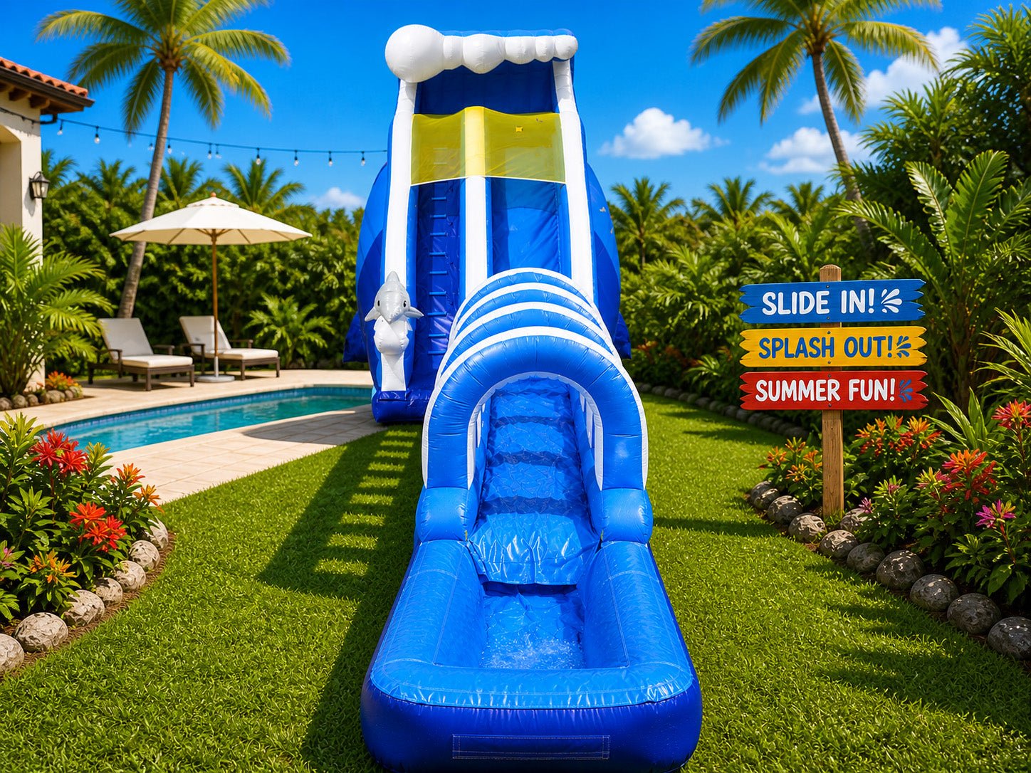 Giant Big Wave 3 in 1 Water Slide.