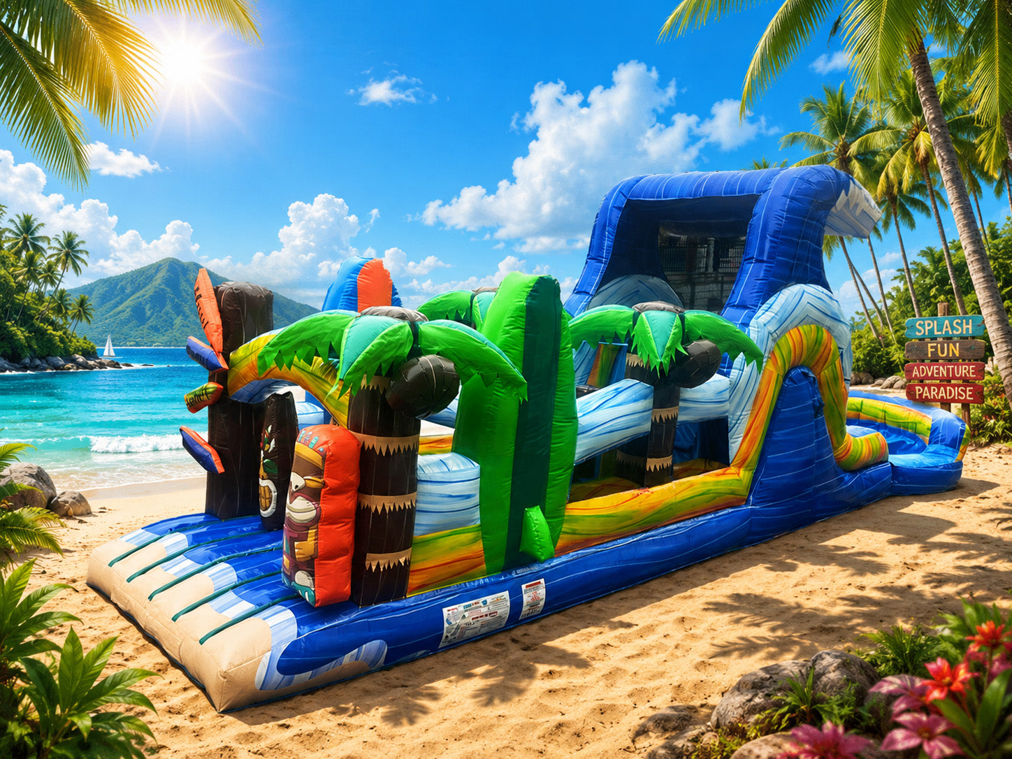 Hawaiian Wave Obstacle Course