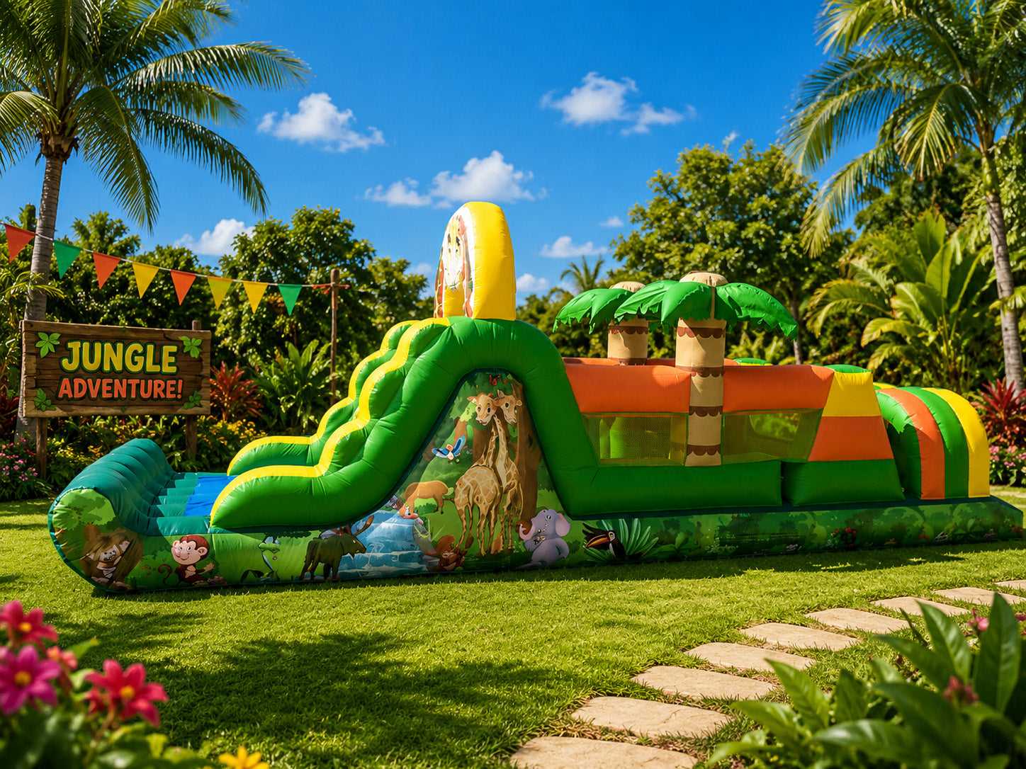 Jungle Fun Obstacle Course
